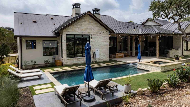 Inground pool installation Roanoke TX by Hoss Custom Pools